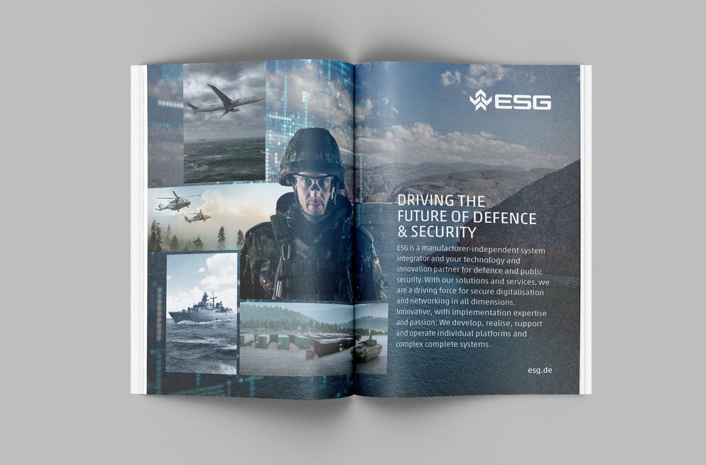 Neues Markenerscheingsbild der ESG, realisiert von der Agentur für Branding.