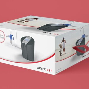 Die Marken Design Agentur hat die Produktverpackung von Vectura Akita Jet neu gestaltet.