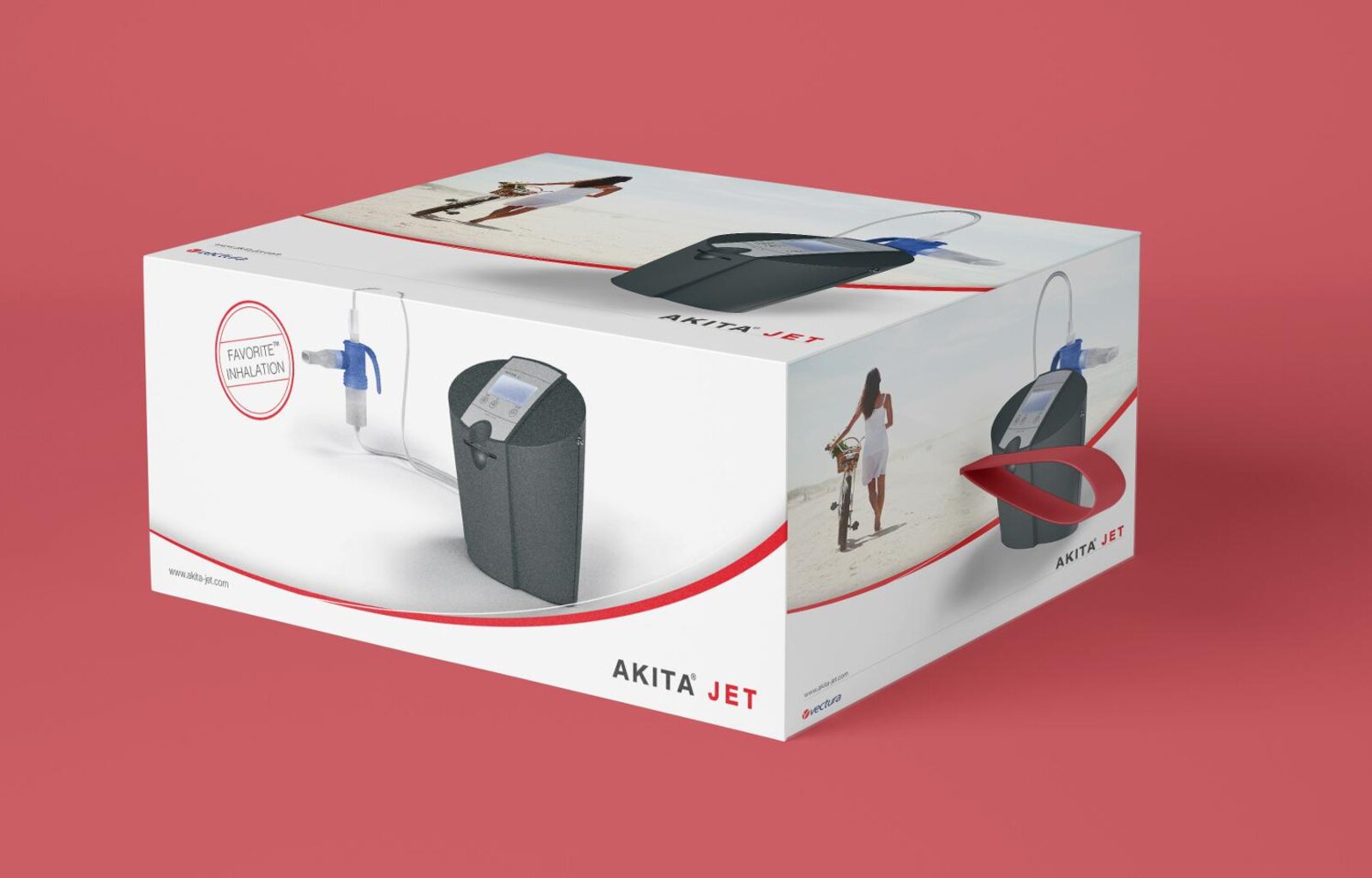 Die Marken Design Agentur hat die Produktverpackung von Vectura Akita Jet neu gestaltet.